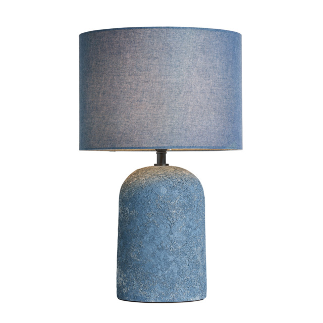 Malmo Tall Domed Ceramic Table Lamp, Blue - image 1