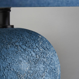 Malmo Tall Domed Ceramic Table Lamp, Blue - thumbnail 6