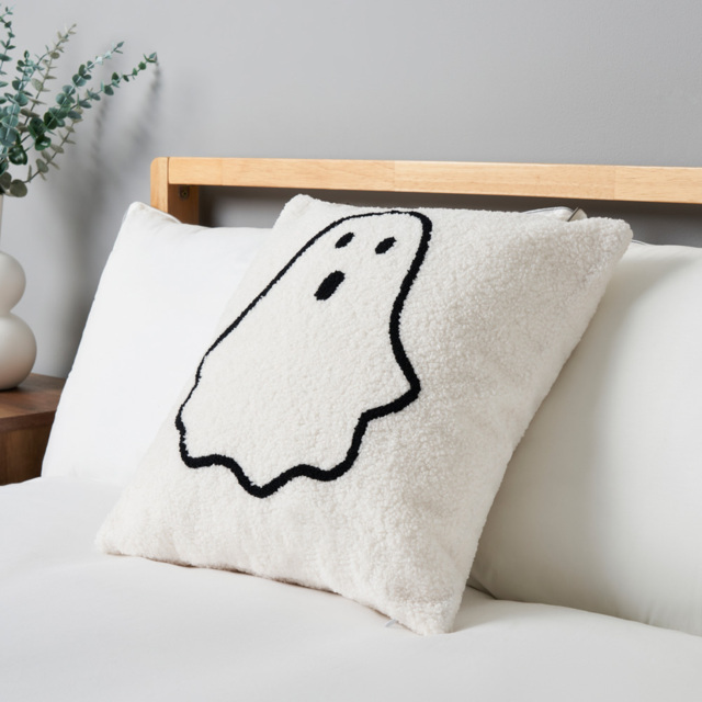 Ghost Tufted Cushion, White - image 1