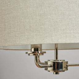 Henry 3 Light Ceiling Pendant, Nickel - thumbnail 7