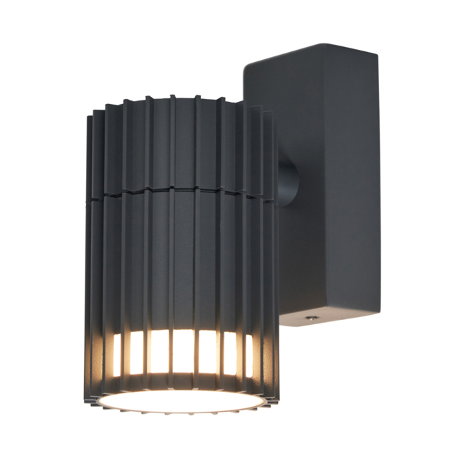 Zeb Outdoor Fixed Down Wall Light, Anthracite - image 1