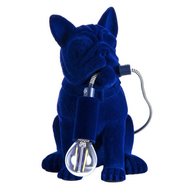 Fred the Boston Terrier Table Lamp, Navy - image 1