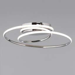 Pei Rings LED Flush Ceiling Light, Chrome - thumbnail 4