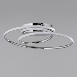 Pei Rings LED Flush Ceiling Light, Chrome - thumbnail 5