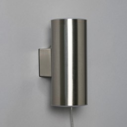 Namid LED Outdoor Solar Up and Down Wall Light, Stainless Steel - thumbnail 5