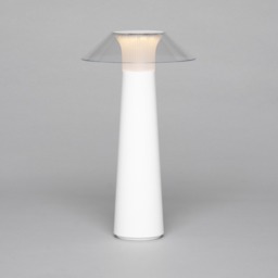 Lyra LED Rechargeable Outdoor Table Lamp, White - thumbnail 4