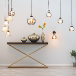 Carter Industrial Style Ceiling Cluster Pendant, Bronze - thumbnail 7