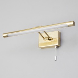Barrio Bathroom Picture Wall Light, Satin Brass - thumbnail 5