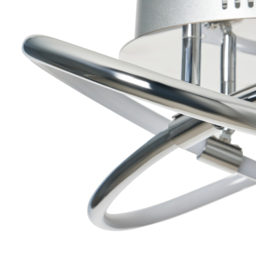 Eero Knotted LED Flush Ceiling Light, Chrome - thumbnail 9