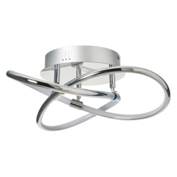 Eero Knotted LED Flush Ceiling Light, Chrome - thumbnail 8