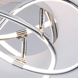 Eero Knotted LED Flush Ceiling Light, Chrome - thumbnail 6
