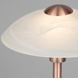 Archie Touch Lamp, Antique Brushed Copper and Alabaster - thumbnail 6