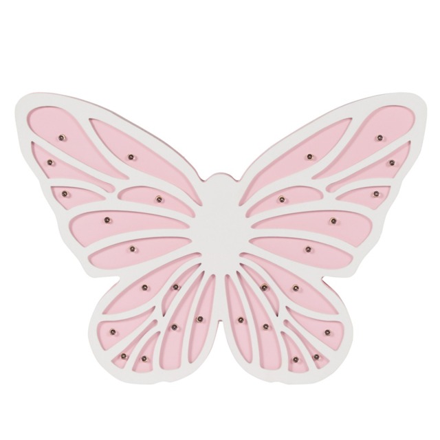 Glow Butterfly Table Lamp, Pink - image 1