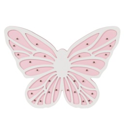 Glow Butterfly Table Lamp, Pink - thumbnail 1