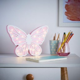Glow Butterfly Table Lamp, Pink - thumbnail 3