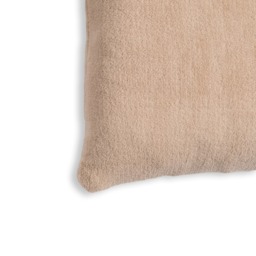 Small Microfleece Cushion, Latte - thumbnail 4