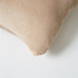 Small Microfleece Cushion, Latte - thumbnail 5