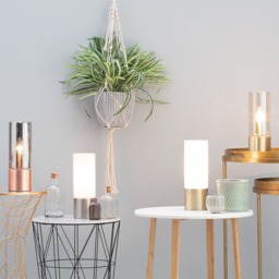 Tilly Touch Sensitive Table Lamp, Satin Brass - thumbnail 8