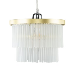 Aubrey Easyfit Lamp Shade, Brass - thumbnail 1