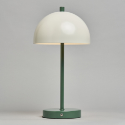 Alesia Rechargeable Mushroom Table Lamp, Green - thumbnail 5