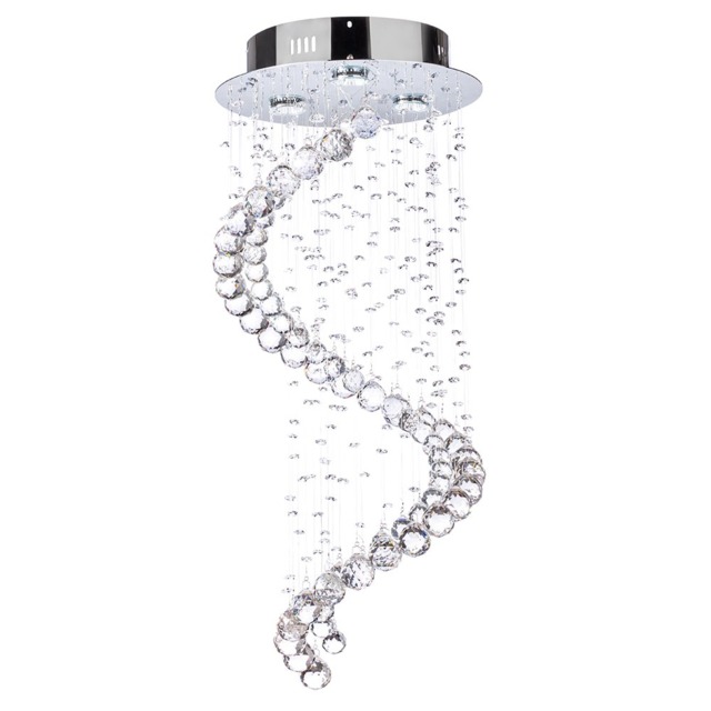 Abyss Flush Ceiling Light, Chrome - image 1