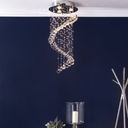 Abyss Flush Ceiling Light, Chrome - thumbnail 3