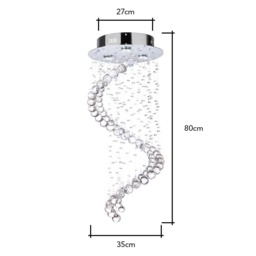 Abyss Flush Ceiling Light, Chrome - thumbnail 7