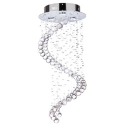 Abyss Flush Ceiling Light, Chrome
