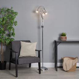 Marianne Floor Lamp, Chrome - thumbnail 4