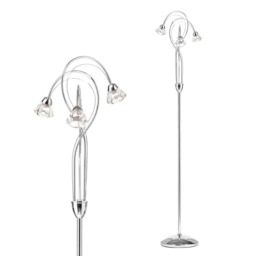 Marianne Floor Lamp, Chrome - thumbnail 1