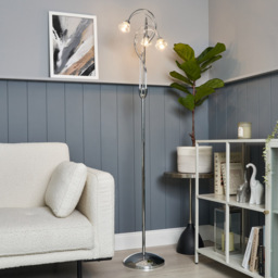 Marianne Floor Lamp, Chrome - thumbnail 3