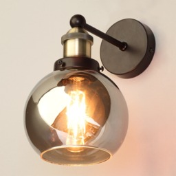 Carter Industrial Style Wall Light, Bronze - thumbnail 4
