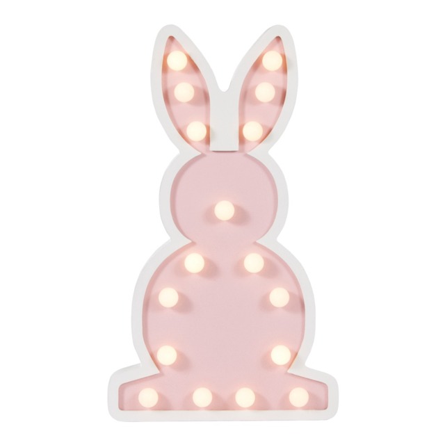 Glow Bunny Table Lamp, Pink - image 1