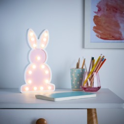Glow Bunny Table Lamp, Pink - thumbnail 3