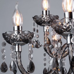 Charlotte 9 Light Chandelier, Smoke - thumbnail 6