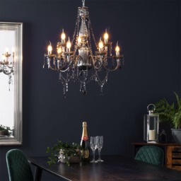 Charlotte 9 Light Chandelier, Smoke - thumbnail 7