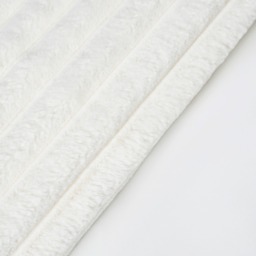 Jumbo Cord Throw with Plain Velvet Backing, Cream - thumbnail 5