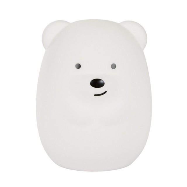 Glow Bear Colour Changing Night Light, White - image 1