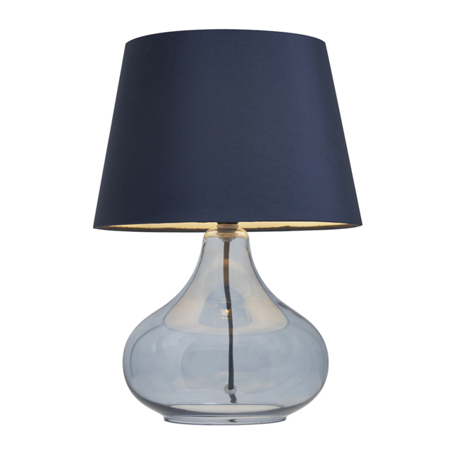 Clarise Glass Table Lamp, Cobalt Blue - image 1