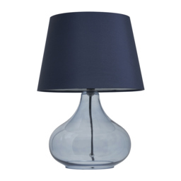 Clarise Glass Table Lamp, Cobalt Blue - thumbnail 7
