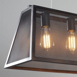 Mesh 3 Light Diner Pendant Bar, Antique Bronze - thumbnail 6