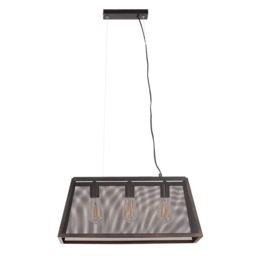 Mesh 3 Light Diner Pendant Bar, Antique Bronze - thumbnail 7