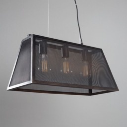 Mesh 3 Light Diner Pendant Bar, Antique Bronze - thumbnail 5