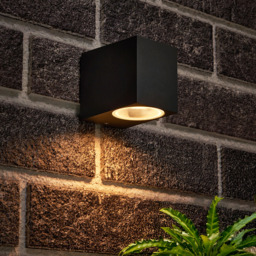 Etna Outdoor Square Wall Down Light, Anthracite - thumbnail 3