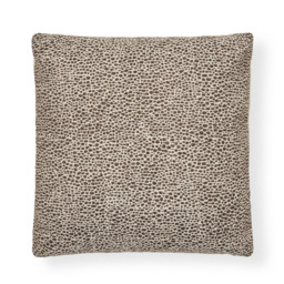 Woven Leopard Print Cushion, Grey - thumbnail 3