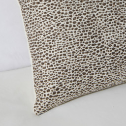 Woven Leopard Print Cushion, Grey - thumbnail 4
