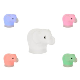 Glow Elephant Colour Changing Night Light, White - thumbnail 8