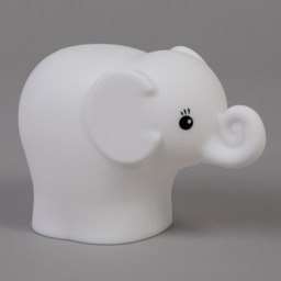 Glow Elephant Colour Changing Night Light, White - thumbnail 4