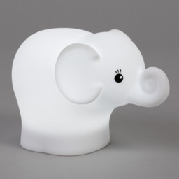 Glow Elephant Colour Changing Night Light, White - thumbnail 3
