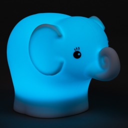 Glow Elephant Colour Changing Night Light, White - thumbnail 5